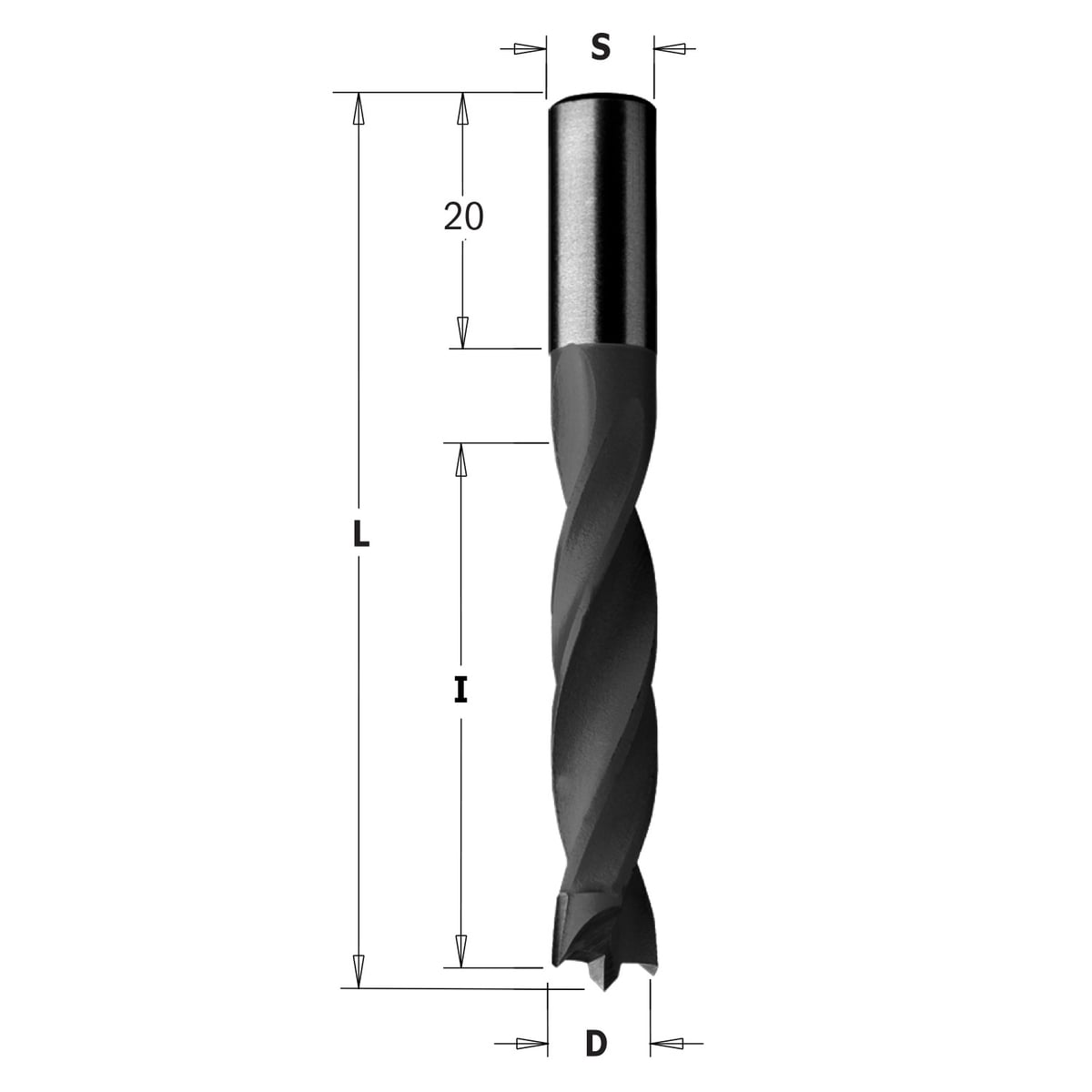 Drevelboor rechts, HW